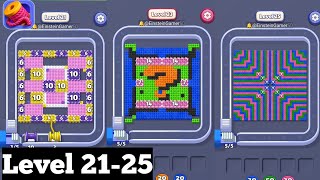 Yarn Flow level 21,22,23,24,25 All levels Walkthrough Solution