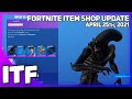 Fortnite Item Shop ALIEN SET IS BACK! [April 25th, 2021] (Fortnite Battle Royale)