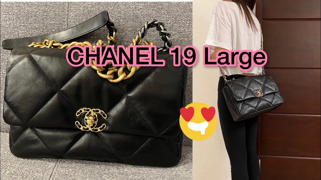 Chanel 19 Large Flap Bag Dark Grey  Kaialux