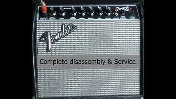 Complete disassembly and service of a Fender frontman 15R amplifier