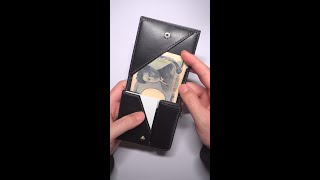 【レザークラフト】あたらしい二つ折り財布の試作でけた / [Leather Craft] New bi-fold wallet prototype has completed.  #shorts