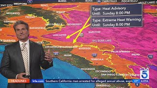 Above average temperatures continuing through the weekend