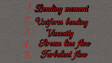 UG TRB Physics unit 3 properties of matter- bending moment, viscosity#bendimgmomentviscosty#