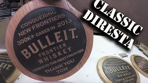 DIRESTA #TBT Whiskey Barrel Top Plaques