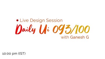 Daily UI 093/100 ( Splash Screen ) with Ganesh G