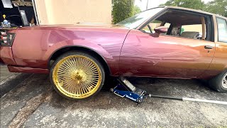 Taking My Buick VK56 Turbo Build to the Interior Shop and Picking up my Gold 24" Wire Wheels