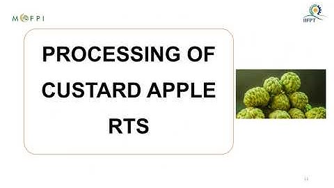 PowerPoint Presentation on Custard Apple RTS Processing (under PMFME Scheme) - ENGLISH