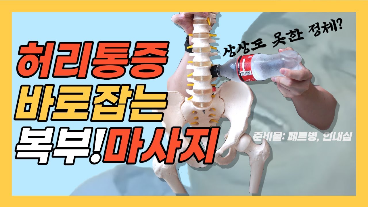 허리통증 허리문제 아닐때! 호주물리치료사가 알려주는 요통 치료법! 물통들고 따라해보세요! - YouTube