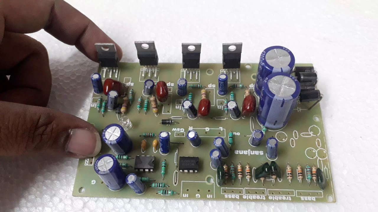 2.1 amplifier board ic tda 2050 👌👌👌 - YouTube