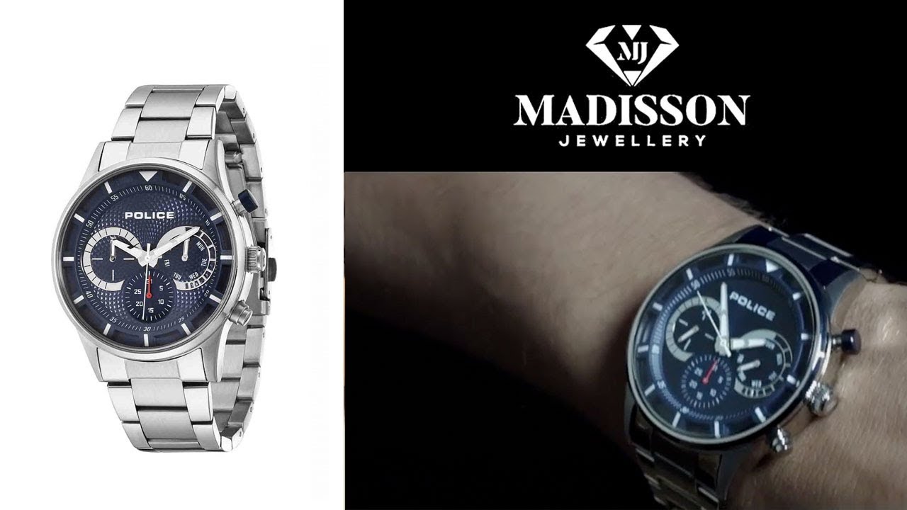 Man Watch "POLICE DRIVER" - Madisson Jewellery