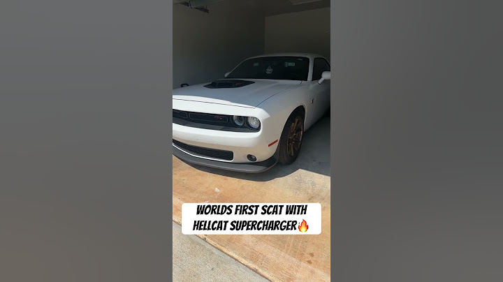 Worlds First Scatpack With Hellcat Supercharger😳 #fy #hellcat #fyp #viralvideo #drift #cars #car