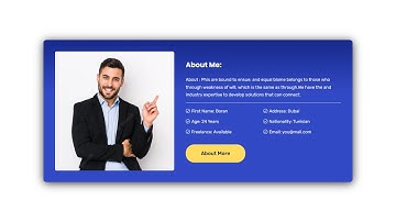 Resume CV section design in HTML CSS with Responsive!
