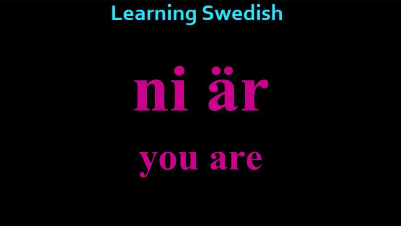 Learning Swedish (Lesson 4) 