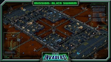 8-Bit Invaders! - Alien Swarm - Hard - 3 Stars