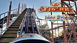 2025 Tigrr Roller Coaster On Ride Front Seat POV Indiana Beach