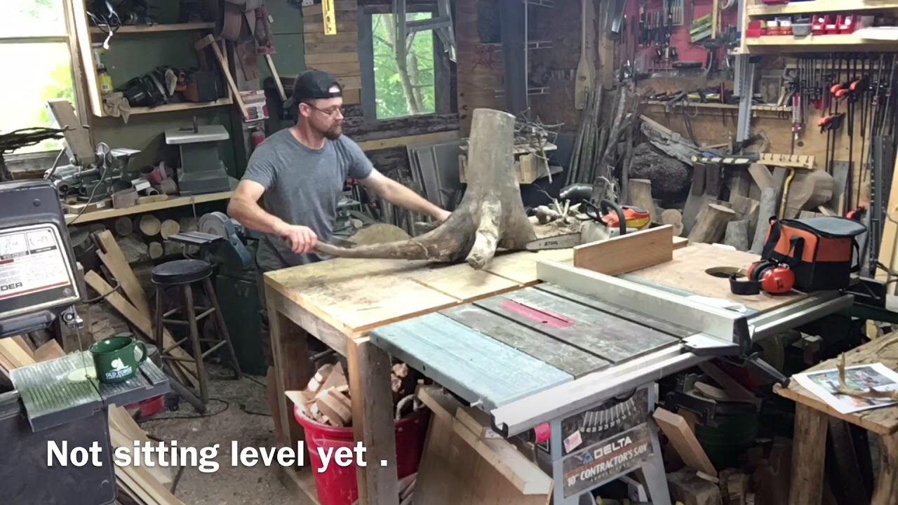 Making a rustic / live edge table. YouTube