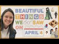 Tom Rosenthal Beautiful Things We Saw On April 4 Tom Rosenthal Beautiful Things We Saw On April 4
