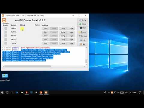 Xampp not working, Port is in used, port used by VMware