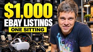 Listing $1,000 of eBay Inventory in One Sitting (Real-Time Process)