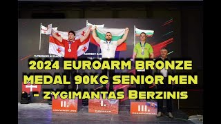 2024 EUROARM BRONZE MEDAL 90KG SENIOR MEN - Žygimantas Berzinis
