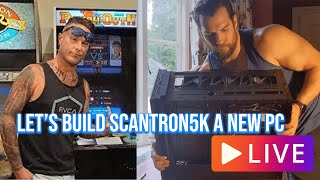 Lets build @Scantron5k a brand new MEGACADE PC!!! LIVE