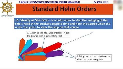Standard Helm Orders