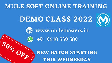 MuleSoft Training in Hyderabad | Online Demo Class 2022