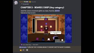 Deltarune Chapter 3 Speedrun Board 2 Skip