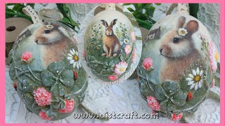 Famous Decoupage Easter Eggs Decoration DIY Net Worth