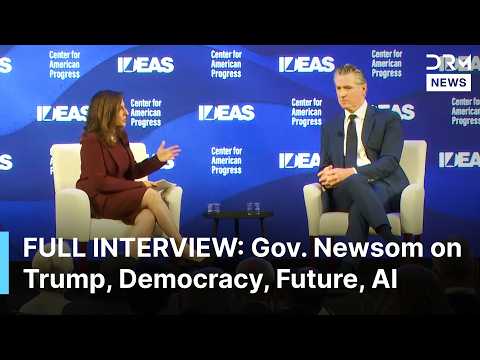 FULL INTERVIEW: Gov. Newsom Launches Fierce Attack on Trump, Talks U.S. Democracy, Future, AI | AC1N