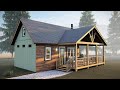 5x7 m ( 16 x 23 ft ) Cozy Tiny House with Loft - Inside Cozy Countryside Home