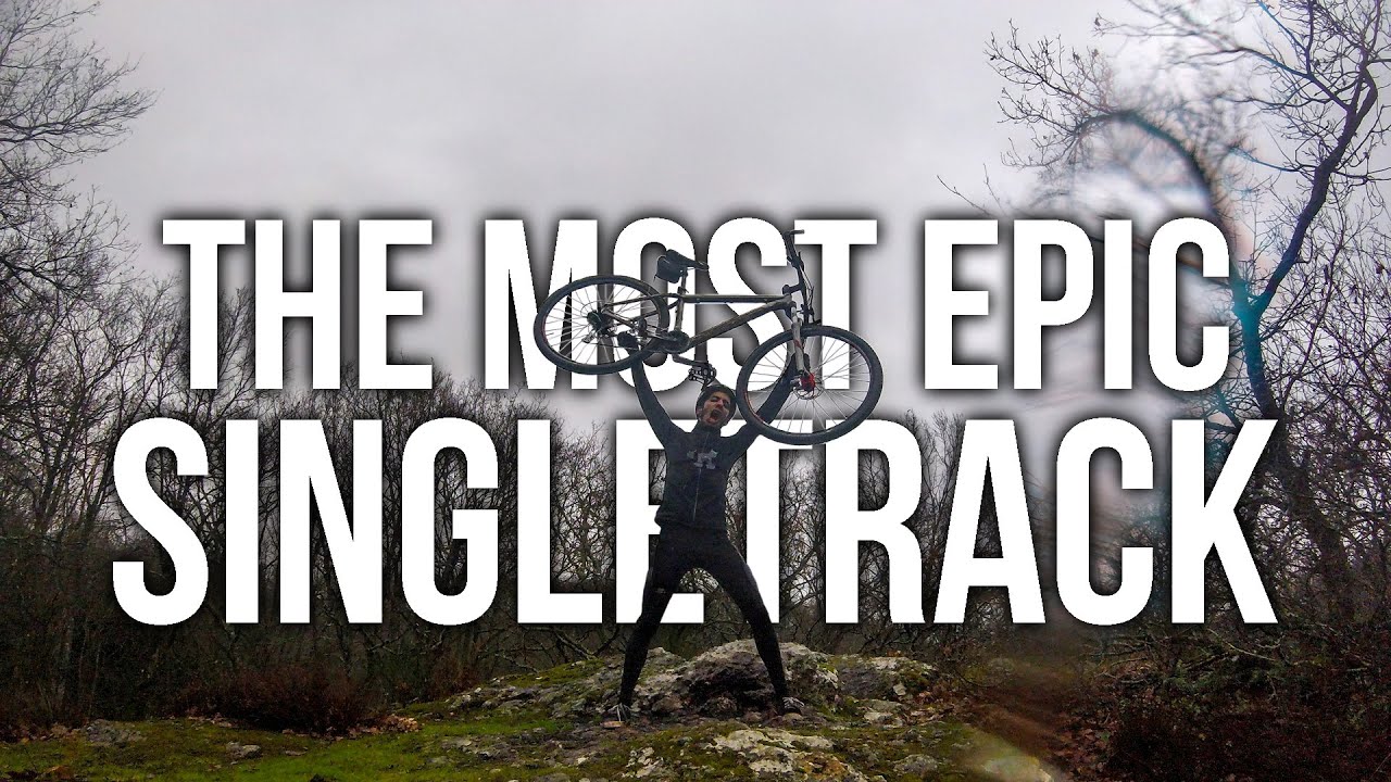 Un SINGLETRACK DE FOU en terrain difficile.