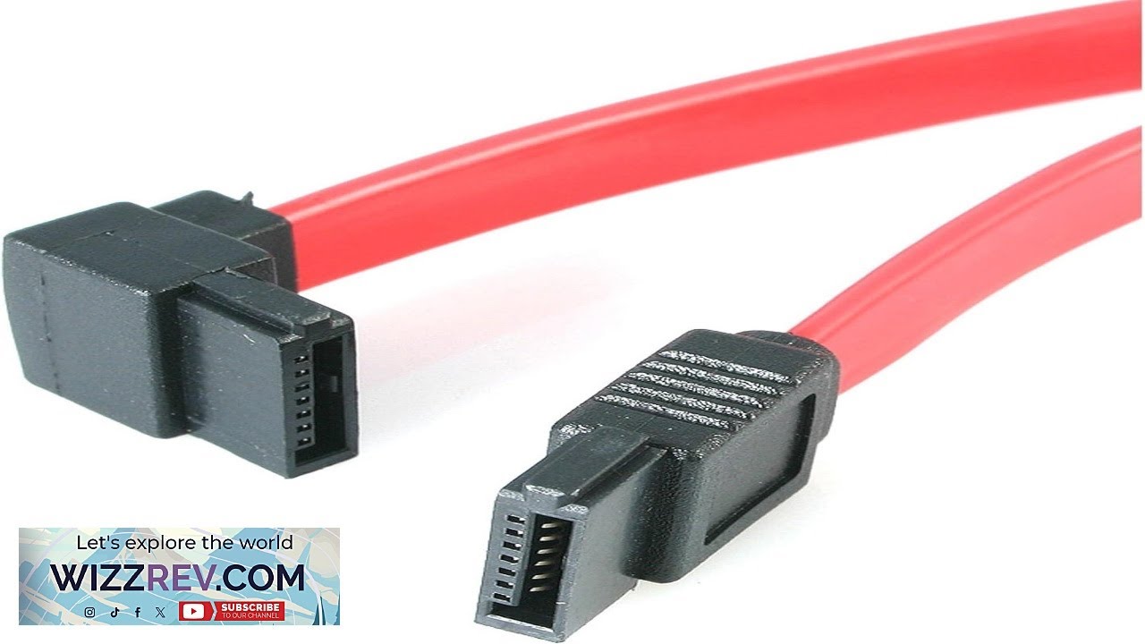 STARTECH.COM 12IN SATA to Left Angle SATA Serial ATA Cable - YouTube