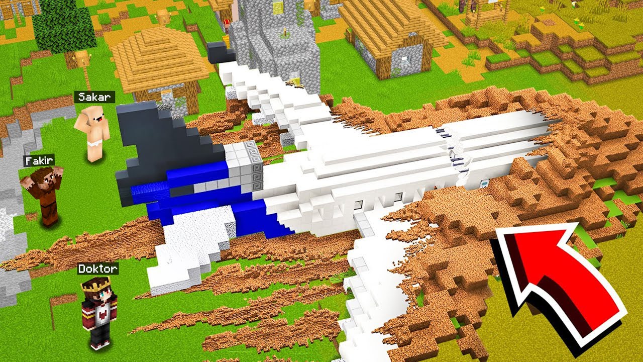 Minecraft'ta Uçak Kazasından Kurtulabilecekmiyiz ? - Minecraft
