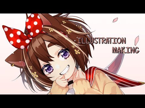 Timelapse Paint Tool Sai Ver 2 Indie Malaysian Vtuber Hanaberin Youtube