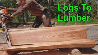 Logs To Lumber W/Timber Tuff Sawmill Jig