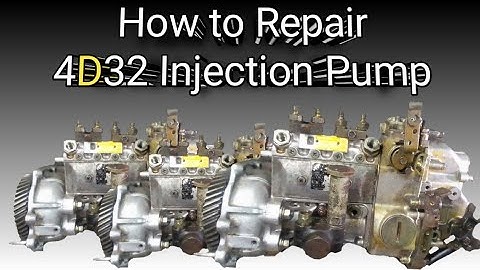 How to fix Mitsubishi 4D32 Injection Pump