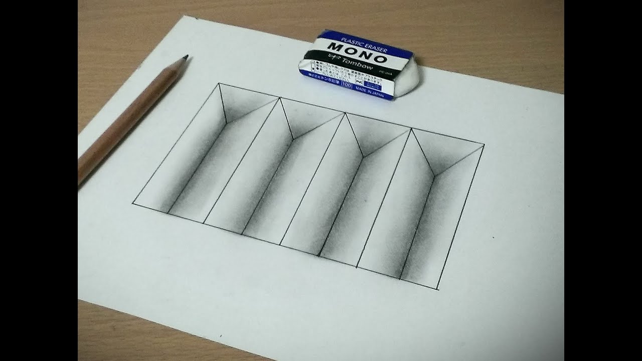 トリックアート 紙にギザギザの穴を開ける方法 Trick Art Youtube