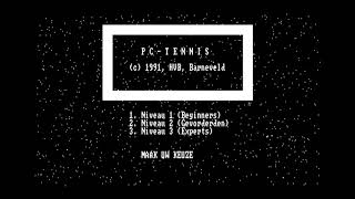 Let´s play PC Tennis (MS-DOS) #msdos screenshot 1