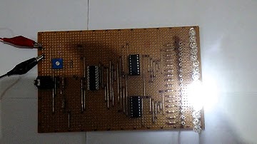 larson scanner circuit using picaxe microcontroller and shift registers.