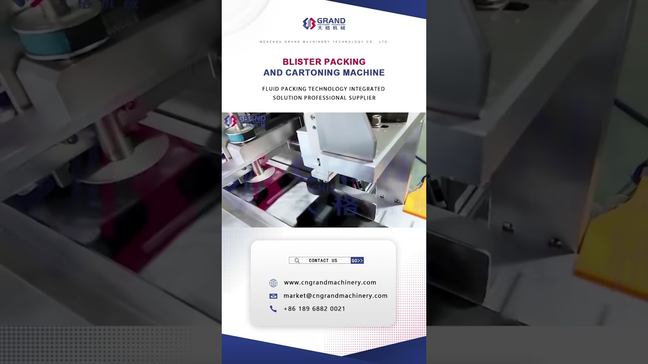 Solid Solution Production Line: DPP-260 blister packing machine and GDZ-130 cartoning machine.