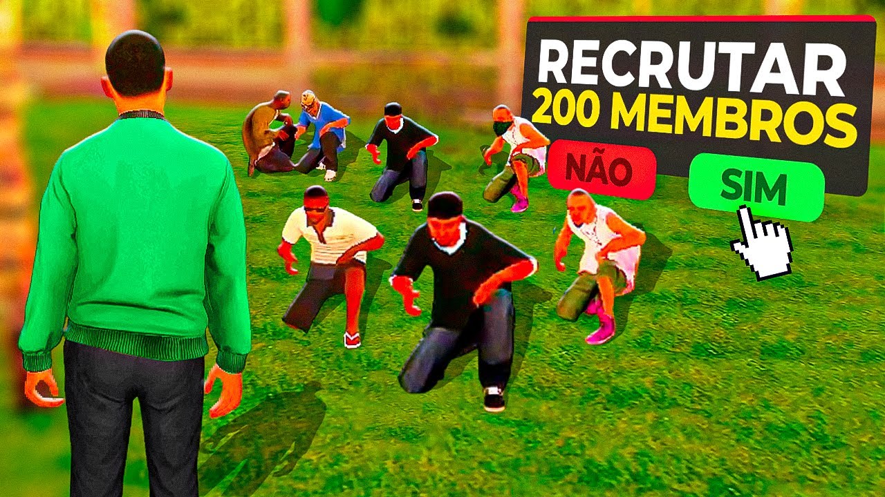 🤩 FIZ o MAIOR RECRUTAMENTO para MINHA FAMÍLIA no RIO RISE RP (NOVO GTA RP MOBILE)