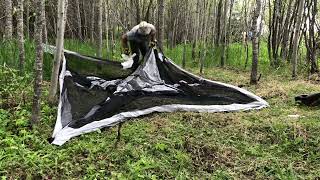 Putting Together a Fully Screened Ozark Trail Canopy -