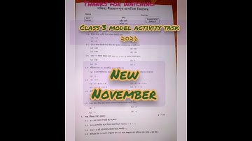class 3 model activity task 2021math#shorts#activitytask #class3#november#math #newmodel#annualtask
