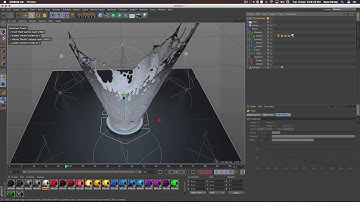 Cinema 4D Tutorial - Water Splashed using Real Flow