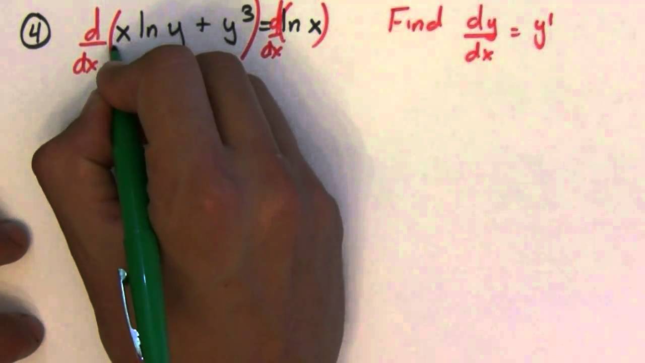 Implicit Differentiation part 2 - YouTube