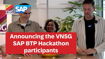Announcing the VNSG SAP BTP Hackathon participants