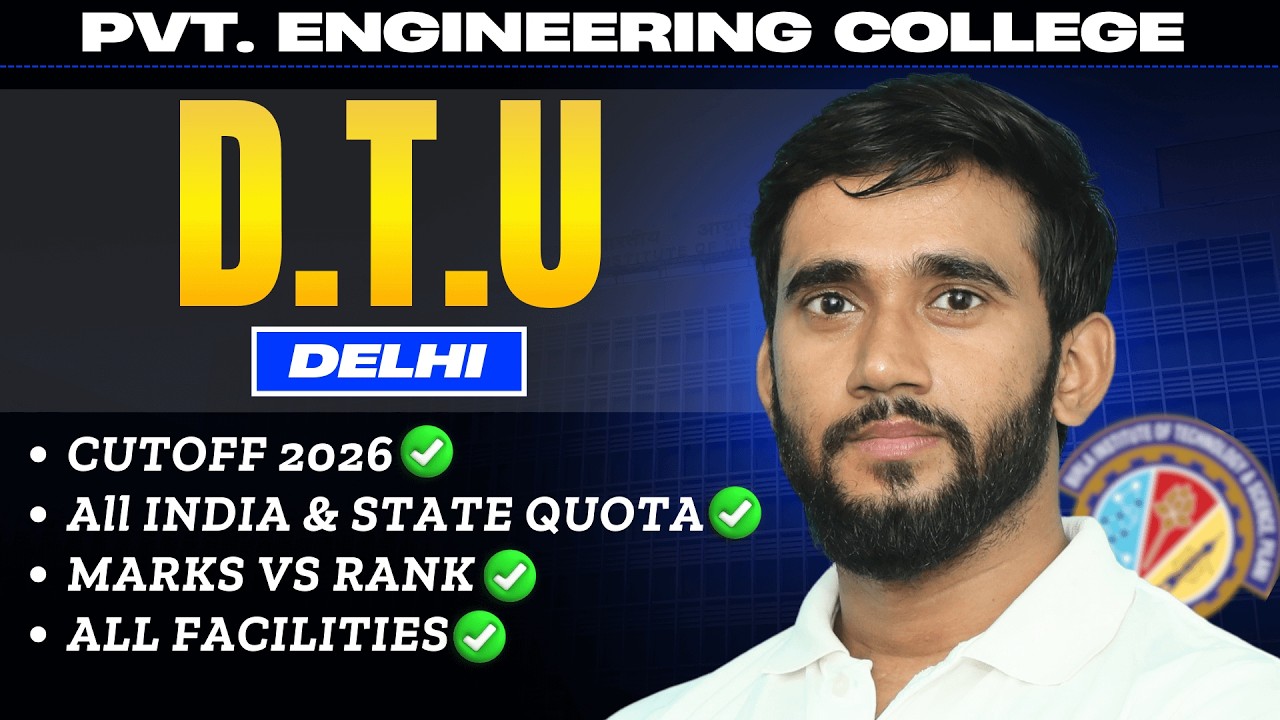 DTU Delhi Cutoff 2026 😱 | Top 3 Branches | ₹1.8 Cr+ Package Reality