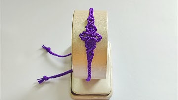 How to Make Diamond Pattern Macrame Bracelet | Macrame Bracelet Tutorial