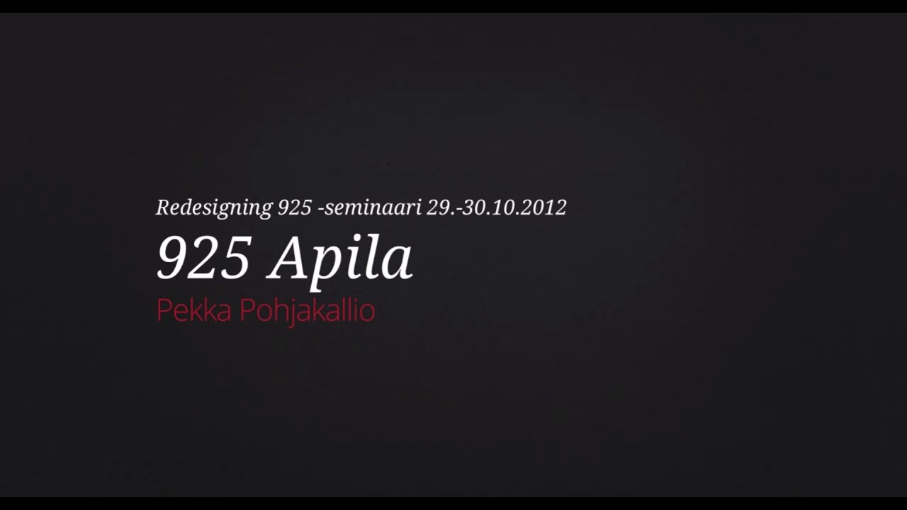 925 Apila - Pekka Pohjakallio | 13/15
